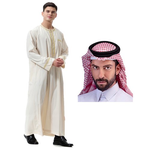 (대여)-사우디아라비아전통의상-성인남자 이슬람전통의상